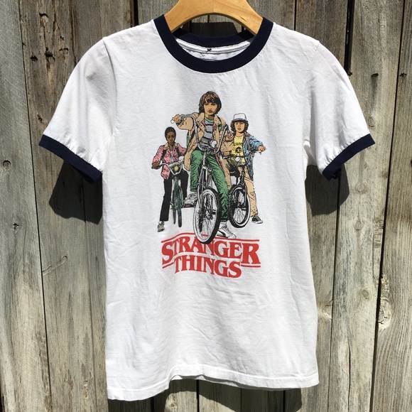 Stranger Things Ringer Graphic Tee White S - Picture 7 of 7